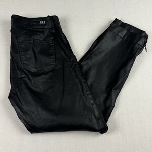 New Kut From The Kloth‎ Donna Faux Leather Ankle Zip Jeans Size 8